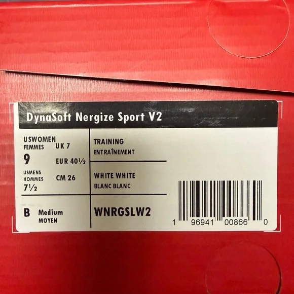 New Balance Dynasoft Nergize sport V2 Women's Athletic Shoes in White and Silver - Picture 2 of 3